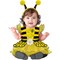 Baby Girl Yellow and Black Polyester Bee Costume for Halloween and Dress Up